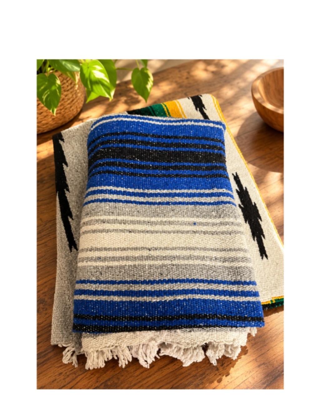 Mexican Woven Yoga Blanket – Textiles Frank